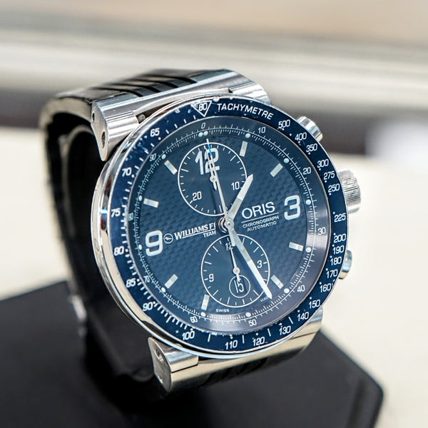 ORIS Williams F1 Team Chronograph 2004 Watch Automatic Display Back Wr ...