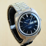 MOVADO Kingmatic HS 360 Watch Sub-Sea Day/Date Cushion Case Blue Dial Original Bracelet Wristwatch