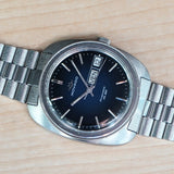 MOVADO Kingmatic HS 360 Watch Sub-Sea Day/Date Cushion Case Blue Dial Original Bracelet Wristwatch