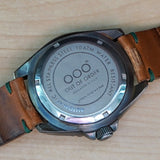 OUT OF ORDER Automatico Green Watch Date Wristwatch - ALL Original 2 Bands Box & Papers