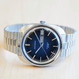 MOVADO Kingmatic HS 360 Watch Sub-Sea Day/Date Cushion Case Blue Dial Original Bracelet Wristwatch