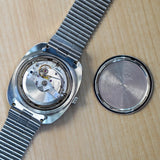 MOVADO Kingmatic HS 360 Watch Sub-Sea Day/Date Cushion Case Blue Dial Original Bracelet Wristwatch