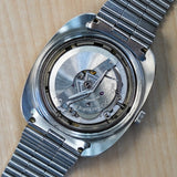 MOVADO Kingmatic HS 360 Watch Sub-Sea Day/Date Cushion Case Blue Dial Original Bracelet Wristwatch