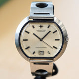 1968 HAMILTON Fontainebleau Watch 64047-3 Automatic Wristwatch Date Indicator ALL S.S. Swiss Made