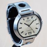 1968 HAMILTON Fontainebleau Watch 64047-3 Automatic Wristwatch Date Indicator ALL S.S. Swiss Made