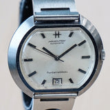1968 HAMILTON Fontainebleau Watch 64047-3 Automatic Wristwatch Date Indicator ALL S.S. Swiss Made