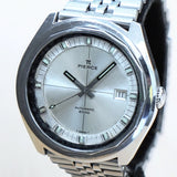 Vintage PIERCE Diver Automatic Watch 2000 Intercosmos Date Indicator Swiss Made Wristwatch ALL S.S.