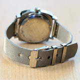 Vintage ELGIN Automatic Watch 17 Jewels Grade 334 Day/Date Cushion Case Swiss Wristwatch