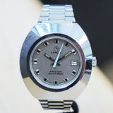 Vintage LANCO Airvac 6000 Scratch Field Watch Date Automatic Wristwatch - Original Bracelet ALL S.S.