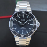 ORIS Aquis Date Watch 733 7730 Dive Automatic Wristwatch S.S. - ALL Original - Double Box & Papers