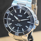 ORIS Aquis Date Watch 733 7730 Dive Automatic Wristwatch S.S. - ALL Original - Double Box & Papers