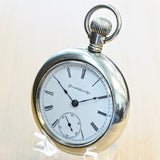 Vintage ATLAS Chicago Pocket Watch Openface  Roman Numerals Mechanical