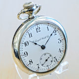 1908 WASHINGTON Pocket Watch Openface 18s Liberty Bell Grade 69 by Illinois Watch Co. 17 Jewels