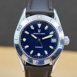 UNIVERSAL GENEVE Diver Automatic Watch 871.175 35mm Date Indicator Wristwatch