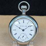 Vintage ATLAS Chicago Pocket Watch Openface  Roman Numerals Mechanical