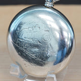 Vintage ATLAS Chicago Pocket Watch Openface  Roman Numerals Mechanical