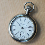Vintage ATLAS Chicago Pocket Watch Openface  Roman Numerals Mechanical