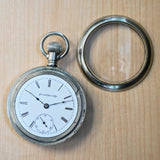 Vintage ATLAS Chicago Pocket Watch Openface  Roman Numerals Mechanical