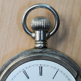 Vintage ATLAS Chicago Pocket Watch Openface  Roman Numerals Mechanical