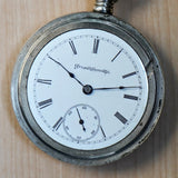 Vintage ATLAS Chicago Pocket Watch Openface  Roman Numerals Mechanical