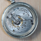 Vintage ATLAS Chicago Pocket Watch Openface  Roman Numerals Mechanical