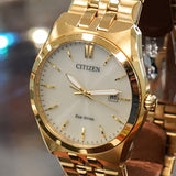 CITIZEN Corso Eco-Drive Watch BM7332-53P Date Indicator ALL Gold S.S. Wristwatch
