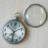 1926 ILLINOIS Pocket Watch Openface 12s 17 Jewels Grade 405 Adjusted 14K White Gold Filled