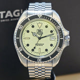 Vintage TAG HUER 1000 Night Diver Watch 42mm 980.032N Jumbo Lume Dial - Original Bracelet - Double Box!