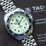 Vintage TAG HUER 1000 Night Diver Watch 42mm 980.032N Jumbo Lume Dial - Original Bracelet - Double Box!