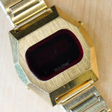 1976 BULOVA Computron Watch Red LED Display Digital Wristwatch - CELL 228
