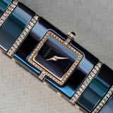 RADO Diastar Diaqueen Watch 18K Gold & Diamond Ceramic 963.0410.3 Wristwatch Swiss