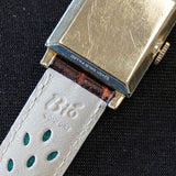 1946 HAMILTON Tank Case Watch 19 Jewels Cal. 982 U.S.A. Wristwatch 14K Gold Filled