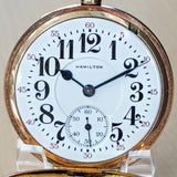 1920 HAMILTON Railroad Pocket Watch 21 Jewels Grade 992 Lever Set - Made in U.S.A.