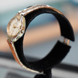 Vintage Ladies JULES JURGENSEN Wristwatch Diamond Dial 3208CH - Original Bracelet