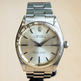 1960 ROLEX Oyster Perpetual 34mm Ref. 1005 ALL S.S. Fluted Bezel & Oyster Bracelet