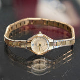 Vintage Ladies JULES JURGENSEN Wristwatch Diamond Dial 3208CH - Original Bracelet