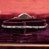 Vintage Ladies BENRUS Watch 17 Jewels Fancy Case and Lugs & Original Flex Bracelet Swiss