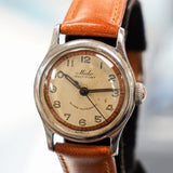 Vintage MIDO Multifort Super Automatic Watch ALL S.S. 17 Jewels Cal. 817 Two-Tone Dial 220