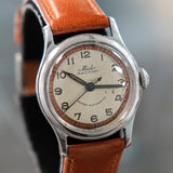 Vintage MIDO Multifort Super Automatic Watch ALL S.S. 17 Jewels Cal. 817 Two-Tone Dial 220