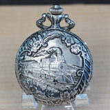 HENRY V Manual Pocket Watch Antimagnetic Railroad Engraved Decorated Hunter Case