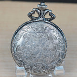 HENRY V Manual Pocket Watch Antimagnetic Railroad Engraved Decorated Hunter Case