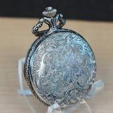 HENRY V Manual Pocket Watch Antimagnetic Railroad Engraved Decorated Hunter Case