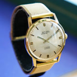 Vintage BIFORA Stratos Watch 17 Rubis Bishock Cal. B 130 Wristwatch 34mm Round Case
