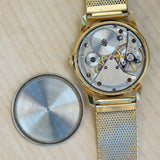 Vintage BIFORA Stratos Watch 17 Rubis Bishock Cal. B 130 Wristwatch 34mm Round Case