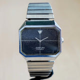 Vintage JUBILEE Watch 17 Jewels Diamond Dial S.S. Flex Bracelet Octagonal Case Wristwatch