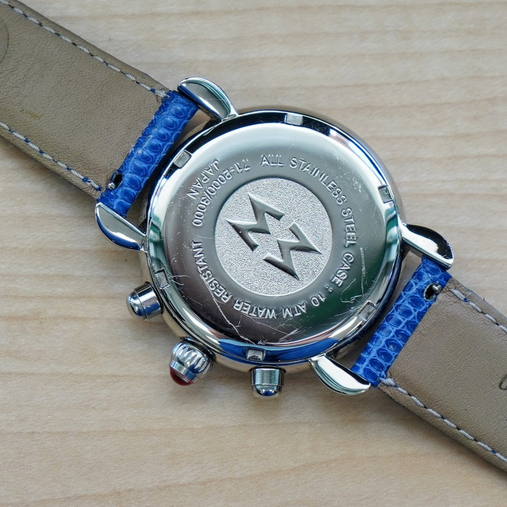 MICHELE CSX Chronograph Watch MOP Dial Ladies Wristwatch ALL S.S. & Or ...