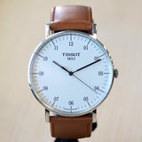 TISSOT T-Classic Everytime Watch 42mm T109610A Silver Dial Wristwatch ALL Original in Box!