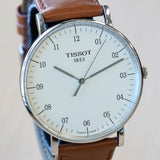 TISSOT T-Classic Everytime Watch 42mm T109610A Silver Dial Wristwatch ALL Original in Box!