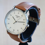 TISSOT T-Classic Everytime Watch 42mm T109610A Silver Dial Wristwatch ALL Original in Box!