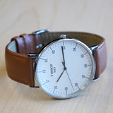 TISSOT T-Classic Everytime Watch 42mm T109610A Silver Dial Wristwatch ALL Original in Box!